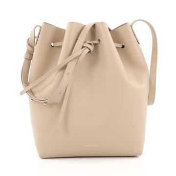 Mansur Gavriel Bucket Bag Leather Large Neutral