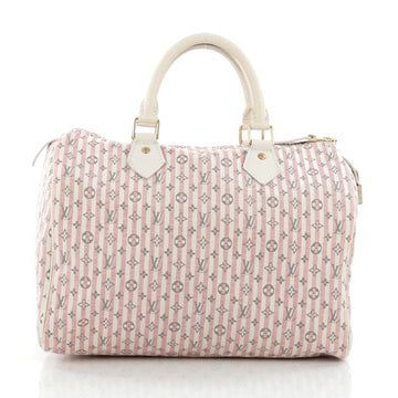 Louis Vuitton Speedy Handbag Mini Lin Croisette 30