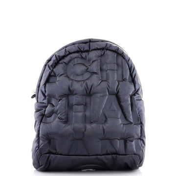 Chanel Doudoune Backpack Embossed Nylon Medium
