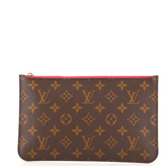 Louis Vuitton Neverfull Pochette Monogram Canvas Large