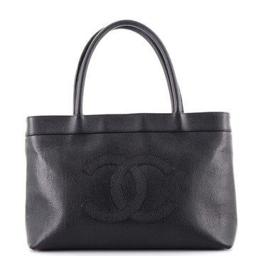 Chanel Vintage CC Open Tote Caviar East West