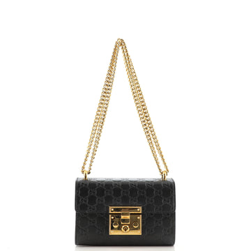 Gucci Padlock Shoulder Bag Guccissima Leather Small