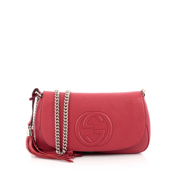 Gucci Soho Chain Strap Crossbody Bag Leather Medium