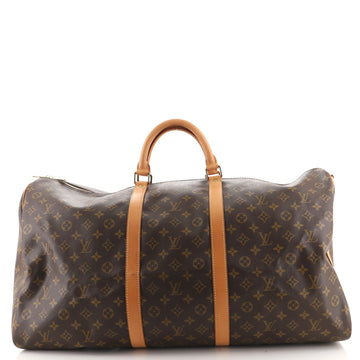 Louis Vuitton Keepall Bandouliere Bag Monogram Canvas 60