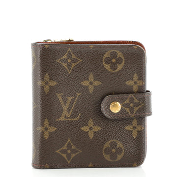 Louis Vuitton Compact Zippe Wallet Monogram Canvas