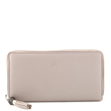 Gucci Bamboo Tassel Zip Wallet Leather