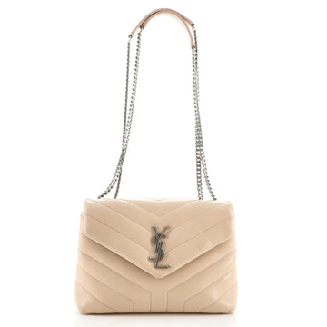 Saint Laurent LouLou Shoulder Bag Matelasse Chevron Leather Small