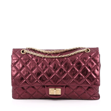 Chanel Reissue 2.55 Handbag Quilted Metallic Calfskin 226