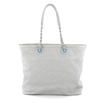 Chanel CC Zip Tote Quilted Caviar Small