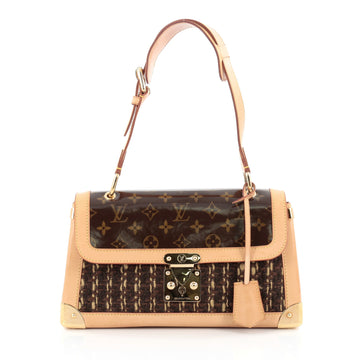 Louis Vuitton Limited Edition Tweedy Rabat Bag Tweed and Vinyl PM