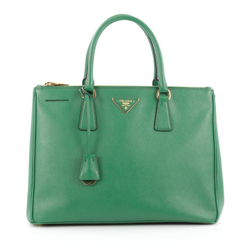 Prada Double Zip Lux Tote Saffiano Leather Medium