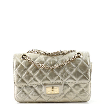Chanel Reissue 2.55 Flap Bag Quilted Aged Calfskin Mini