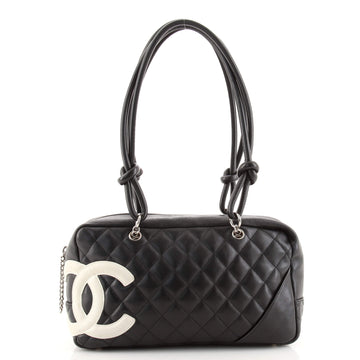 Chanel Cambon Bowler Bag Quilted Leather Medium
