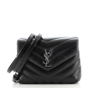 Saint Laurent LouLou Shoulder Bag Matelasse Chevron Leather Toy