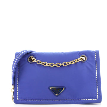Prada Padded Chain Flap Bag Tessuto Medium