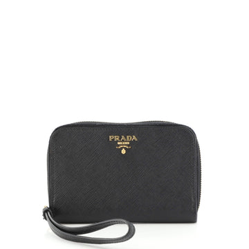 Prada Wristlet Organizer Wallet Saffiano Leather