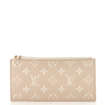 Louis Vuitton Felicie Zip Pouch Insert Spring in the City Monogram Empreinte Leather
