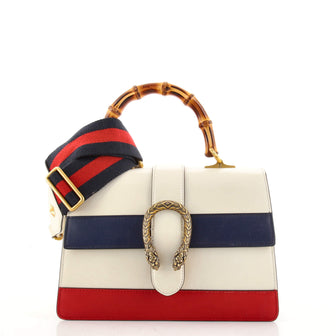 Gucci Dionysus Bamboo Top Handle Bag Colorblock Leather Medium