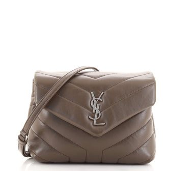Saint Laurent LouLou Shoulder Bag Matelasse Chevron Leather Toy