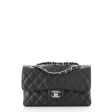 Chanel Classic Double Flap Bag Quilted Caviar Small