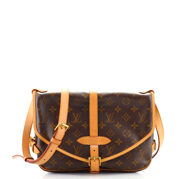 Louis Vuitton Saumur Handbag Monogram Canvas 30