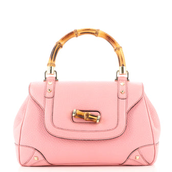 Gucci Bamboo Top Handle Bag Leather Medium