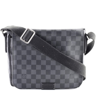 black checkered lv bag