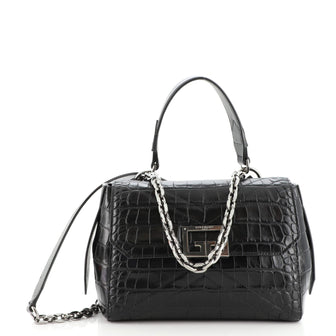Givenchy ID Flap Bag Crocodile Embossed Leather Small
