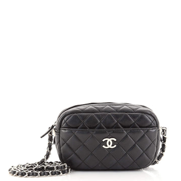 Chanel Camera Case Bag Quilted Lambskin Mini