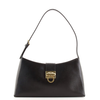 Salvatore Ferragamo Trifolio Shoulder Bag Leather Medium