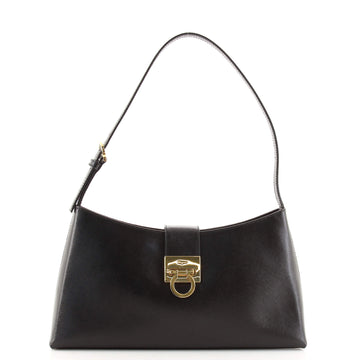 Salvatore Ferragamo Trifolio Shoulder Bag Leather Medium