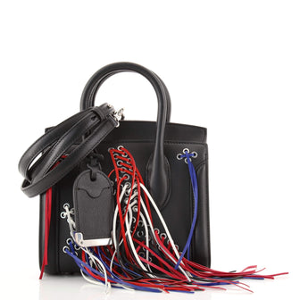 Alexander McQueen Heroine Tote Leather with Grommet Fringes Mini