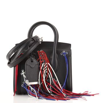 Alexander McQueen Heroine Tote Leather with Grommet Fringes Mini