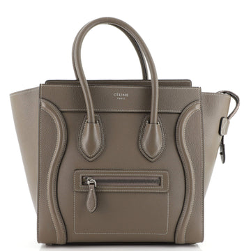 Celine Luggage Bag Grainy Leather Micro