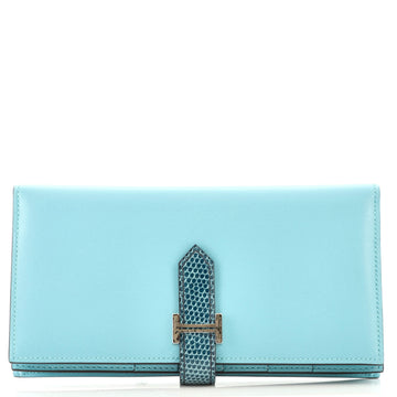 Hermes Bearn Wallet Tadelakt with Lizard Long
