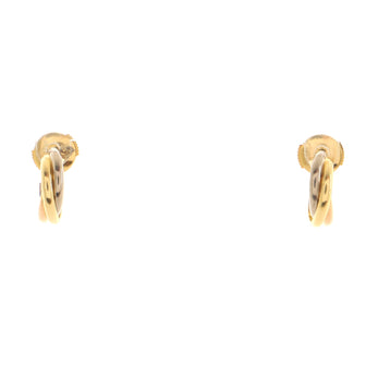 Cartier Trinity Hoop Earrings 18K Tricolor Gold
