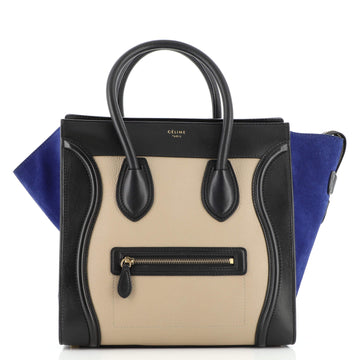 Celine Tricolor Luggage Bag Leather Mini