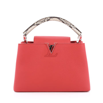 Louis Vuitton Capucines Handbag Leather with Python BB