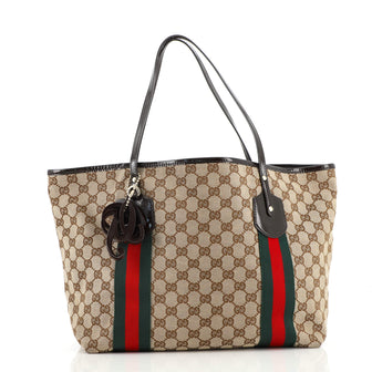 Gucci Jolie Web Tote GG Canvas Large