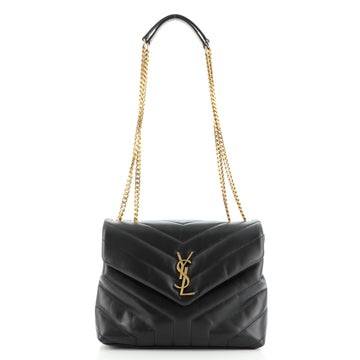 Saint Laurent LouLou Shoulder Bag Matelasse Chevron Leather Small