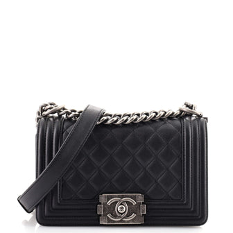 Chanel Boy Flap Bag Quilted Lambskin Small