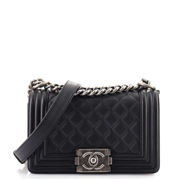 Chanel Boy Flap Bag Quilted Lambskin Small