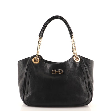 Salvatore Ferragamo Betulla Chain Tote Leather Small