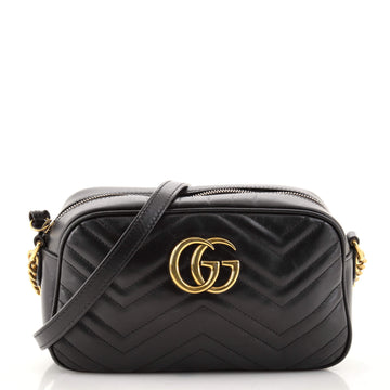 Gucci GG Marmont Shoulder Bag Matelasse Leather Small
