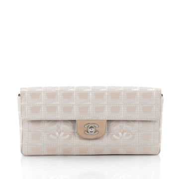 Chanel Travel Line Flap Bag Quilted Nylon East West