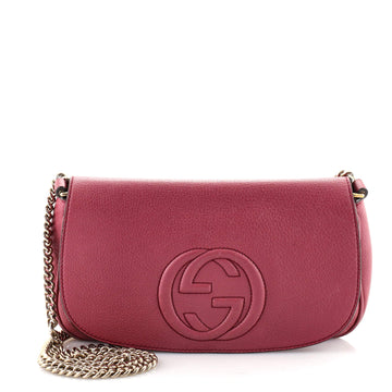 Gucci Soho Chain Crossbody Bag Leather Medium