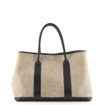 Hermes Garden Party Tote Toile and Leather 36