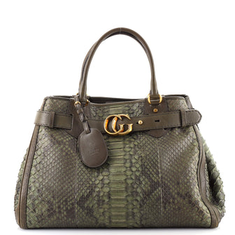 Gucci GG Running Tote Python Large