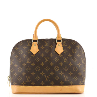 Louis Vuitton Vintage Alma Handbag Monogram Canvas PM