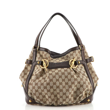 Gucci Jockey Tote GG Canvas Medium